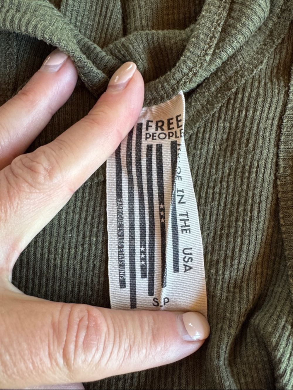 Free People Boho Ribbed A-Line Racerback Tank Women’s Small - Picture 8 of 14